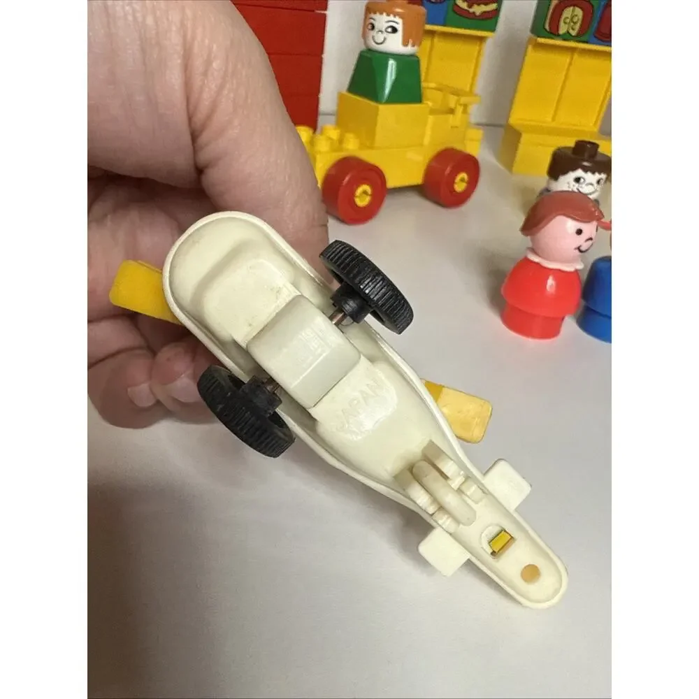 Vintage 1980 Duplo Lego 2640 Grocery Store With 3 Figurines And Extras Only PICT